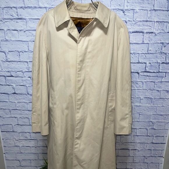 Vintage Burberrys London khaki trench coat size 50 regular - Picture 7 of 14
